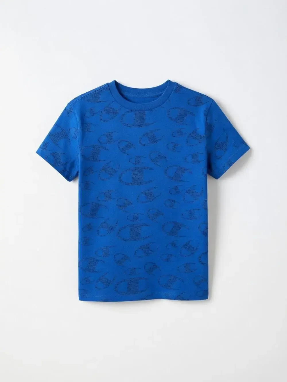 Champion Boys Blue All-Over Print T-Shirt – Size L (14/16)